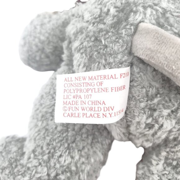 Vintage Fun World 12" SNOWMAN Plush & Teddy Bear Stuffed Animal  Christmas Set 2 - Picture 9 of 13